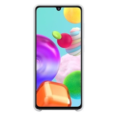 Samsung Galaxy A41 (A415F) „Samsung“ Silicone Cover cieta silikona TPU balts apvalks | vacins.lv