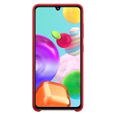 Samsung Galaxy A41 (A415F) „Samsung“ Silicone Cover cieta silikona TPU sarkans apvalks | vacins.lv