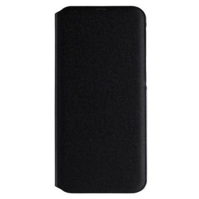 Samsung Galaxy A40 (A405F) originalus Wallet Cover atverčiamas juodas odinis dėklas - piniginė | Priedai.lt