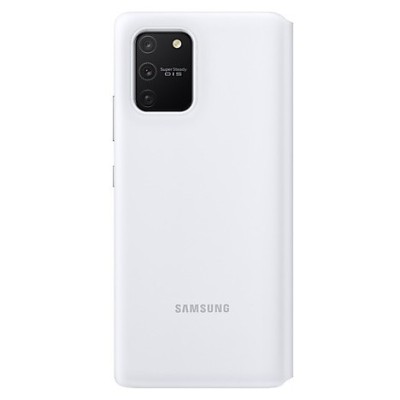 Samsung Galaxy S10 Lite (G970) originalus S View Wallet Cover atverčiamas baltas dėklas - knygutė | Priedai.lt