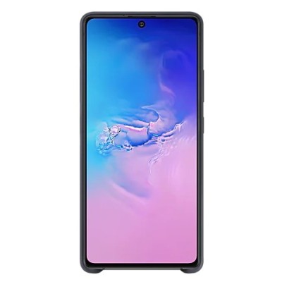 Samsung Galaxy S10 Lite (G970) „Samsung“ Silicone Cover kieto silikono juodas dėklas | Priedai.lt