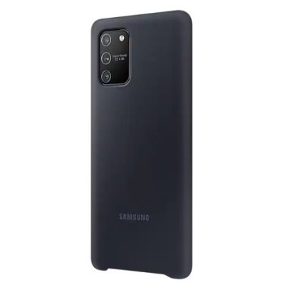 Samsung Galaxy S10 Lite (G970) „Samsung“ Silicone Cover kieto silikono juodas dėklas | Priedai.lt