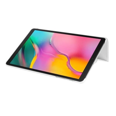 Origināls Samsung Galaxy Tab A 10.1 2019 (T515, T510) Book Cover EF-BT510 ādas atvēramais balts maciņš | Vacins.lv
