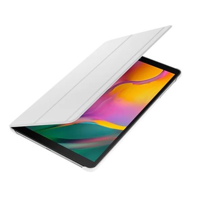 Origināls Samsung Galaxy Tab A 10.1 2019 (T515, T510) Book Cover EF-BT510 ādas atvēramais balts maciņš | Vacins.lv