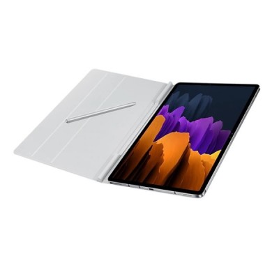 Origināls Samsung Galaxy Tab S7 FE 12.4", S7+ 12.4" (T976) Book Cover EF-BT970 ādas atvēramais pelēks maciņš | Vacins.lv