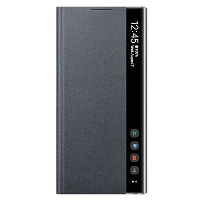 Samsung Galaxy Note 10 (N970F) oficiāls Smart Clear View Cover atvērams melns maciņš (maks) | Vacins.lv