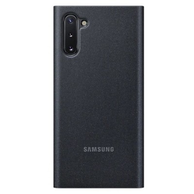 Samsung Galaxy Note 10 (N970F) oficiāls Smart Clear View Cover atvērams melns maciņš (maks) | Vacins.lv