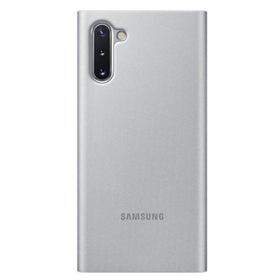 Samsung Galaxy Note 10 (N970F) originalus Smart Clear View Cover (EF-ZN970CSEGWW) atverčiamas sidabrinis dėklas - knygutė | Prie