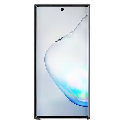 Samsung Galaxy Note 10 (N970F) „Samsung“ Silicone Cover kieto silikono juodas dėklas | Priedai.lt