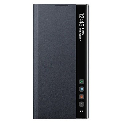Samsung Galaxy Note 10+ (N975F) originalus Smart Clear View Cover (EF-ZN975CBEGWW) atverčiamas juodas dėklas - knygutė | Priedai