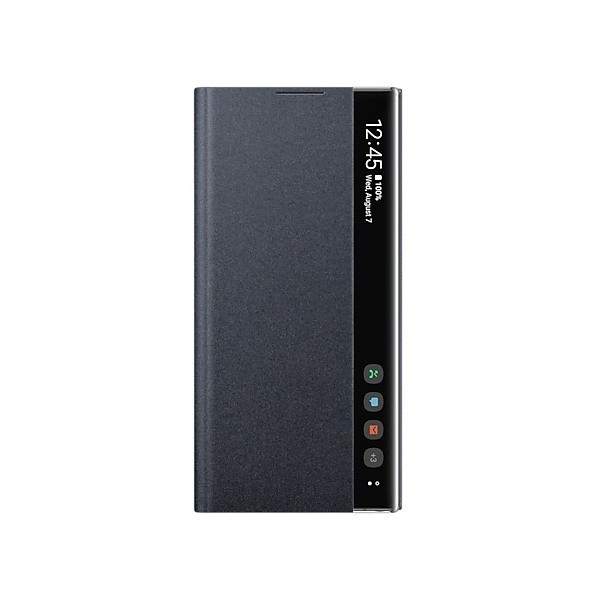 „Samsung“ Smart Clear View Cover atverčiamas dėklas - juodas (Galaxy Note 10+)