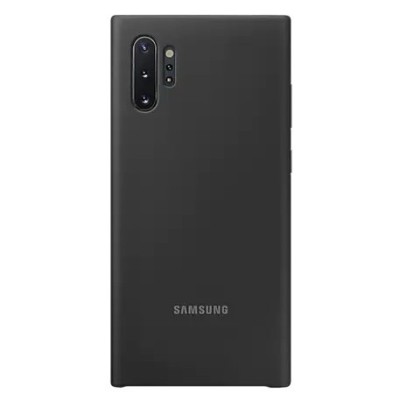 Samsung Galaxy Note 10 (N970F) „Samsung“ Silicone Cover cieta silikona TPU melns apvalks | vacins.lv