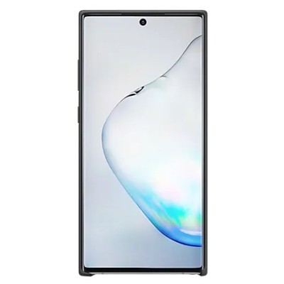 Samsung Galaxy Note 10 (N970F) „Samsung“ Silicone Cover cieta silikona TPU melns apvalks | vacins.lv