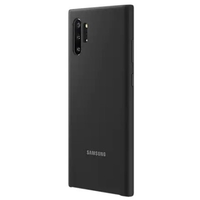Samsung Galaxy Note 10 (N970F) „Samsung“ Silicone Cover cieta silikona TPU melns apvalks | vacins.lv