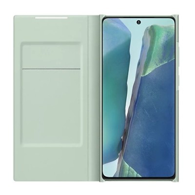 Samsung Galaxy Note 20 (N980F) oficiāls Smart Led View Cover atvērams piparmētru maciņš (maks) | Vacins.lv