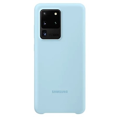 Samsung Galaxy S20 Ultra (G988) „Samsung“ Silicone Cover kieto silikono šviesiai mėlynas dėklas | Priedai.lt