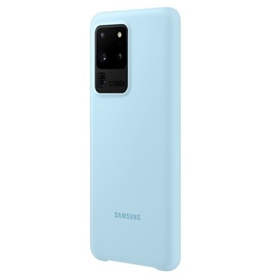 Samsung Galaxy S20 Ultra (G988) „Samsung“ Silicone Cover kieto silikono šviesiai mėlynas dėklas | Priedai.lt