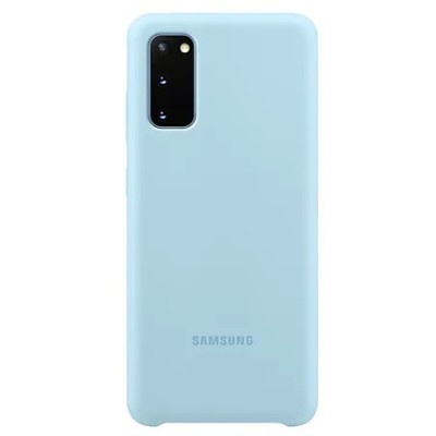 Samsung Galaxy S20 (G980) „Samsung“ Silicone Cover cieta silikona TPU gaiši zils apvalks | vacins.lv