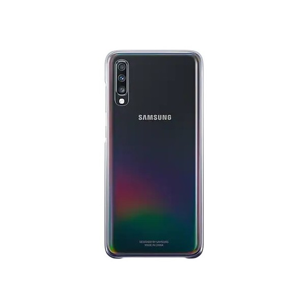 „Samsung“ Gradation Cover dėklas - skaidrus, juodas (Galaxy A70)