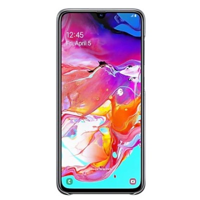 Samsung Galaxy A70 (A705F) „Samsung“ Gradation Cover kieto silikono juodas dėklas | Priedai.lt