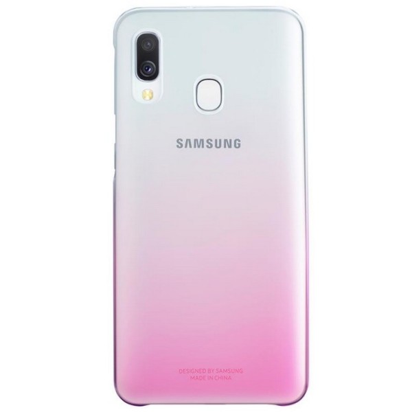 „Samsung“ Gradation Cover dėklas - skaidrus, rožinis (Galaxy A40)