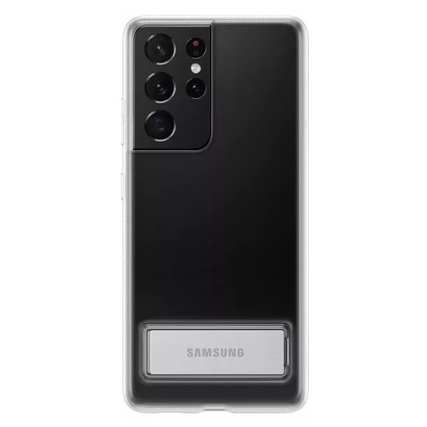 „Samsung“ Clear Standing Cover apvalks - dzidrs (Galaxy S21 Ultra)