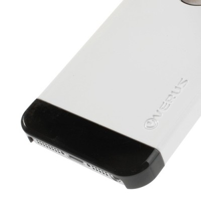 Balts ar melniem lenti „Verus“ Apple iPhone 5, 5S apvalks / vacins.lv