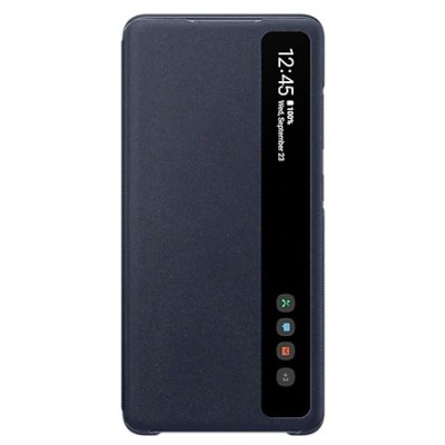 Samsung Galaxy S20 FE (Fan Edition) oficiāls Smart Clear View Cover atvērams tumši zils maciņš (maks) | Vacins.lv