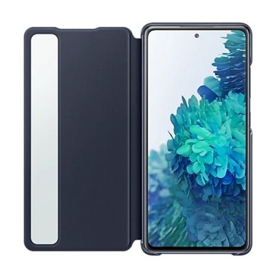 Samsung Galaxy S20 FE (Fan Edition) originalus Smart Clear View Cover (EF-ZG780CNEGEE) atverčiamas tamsiai mėlynas dėklas - knyg