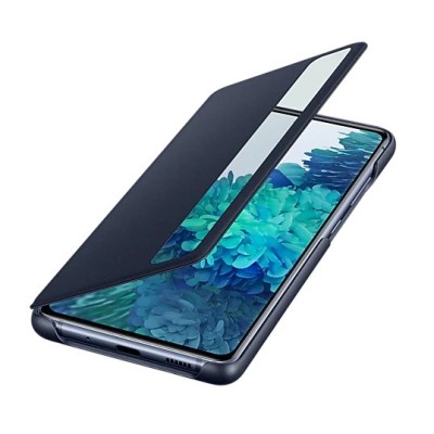 Samsung Galaxy S20 FE (Fan Edition) originalus Smart Clear View Cover (EF-ZG780CNEGEE) atverčiamas tamsiai mėlynas dėklas - knyg
