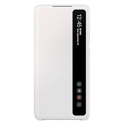 Samsung Galaxy S20 FE (Fan Edition) originalus Smart Clear View Cover (EF-ZG780CWEGEE) atverčiamas baltas dėklas - knygutė | Pri