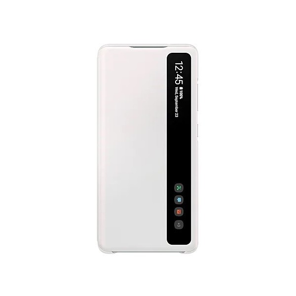 „Samsung“ Smart Clear View Cover atvērams maciņš - balts (Galaxy S20 FE)