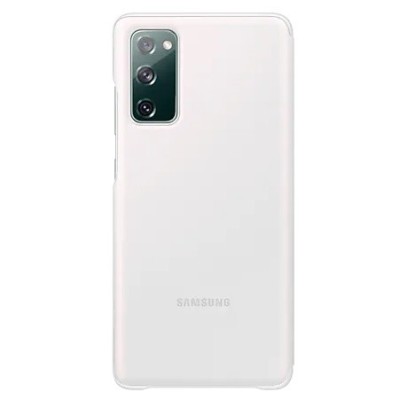 Samsung Galaxy S20 FE (Fan Edition) oficiāls Smart Clear View Cover atvērams balts maciņš (maks) | Vacins.lv