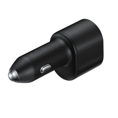 Originalus „Samsung“ Super Fast Dual Charger EP-L5300XBEGEU automobilinis įkroviklis juodas su Type-C laidu (45W + 15W) | Prieda