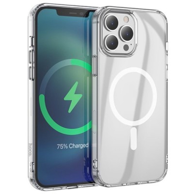 Hoco MagSafe Light Apple iPhone 13 Pro Max dzidrs caurspīdīgs silikona (TPU) apvalks | Vacins.lv