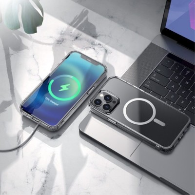 Hoco MagSafe Light Apple iPhone 13 Pro Max dzidrs caurspīdīgs silikona (TPU) apvalks | Vacins.lv