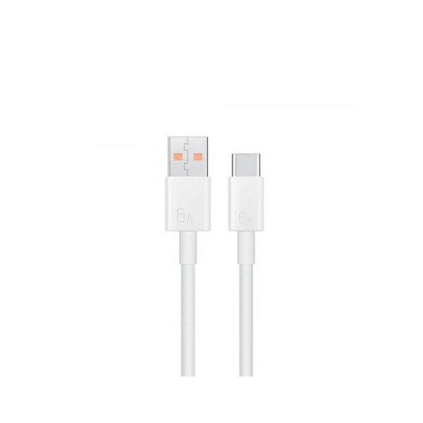 „Huawei“ Super Charge USB Type-C vads - balts (1 m. / 6A)