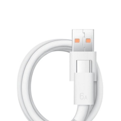 Oficiāls Huawei Super Charge USB Type-C balts vads 1 m. (LX04072043, origināls) | Vacins.lv