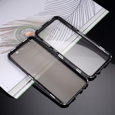 Samsung Galaxy S8 (G950) pelēks (caurspīdīgs) Frame magnētiskais plastmasas apvalks | Vacins.lv