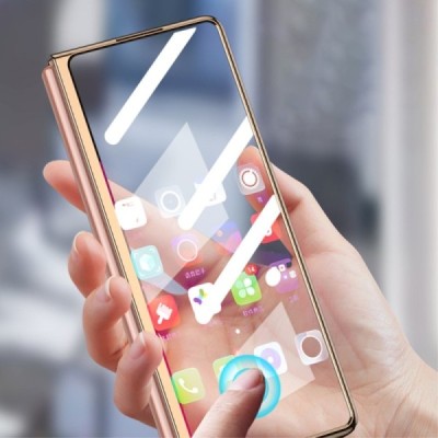 Samsung Galaxy Z Fold2 5G (F916B) GKK Marble Glass balts plastika apvalks | vacins.lv