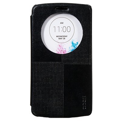 Hoco Retro LG G3 juodas atverčiamas odinis dėklas / Priedai.lt