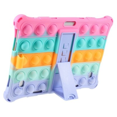 Apple iPad 9.7 (Air, Air 2 ,iPad 2 / 3 / 4) „Popit“ Bubble Kickstand rozs mīksta silikona (TPU) apvalks | Vacins.lv