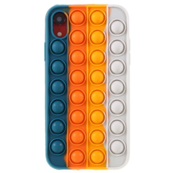 „Popit“ Bubble mīksta silikona (TPU) apvalks - zaļš (iPhone Xr)