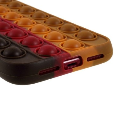 Apple iPhone Xr „Popit“ Bubble brūns mīksta silikona (TPU) apvalks | Vacins.lv