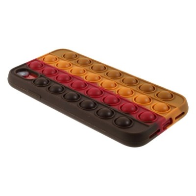 Apple iPhone Xr „Popit“ Bubble brūns mīksta silikona (TPU) apvalks | Vacins.lv