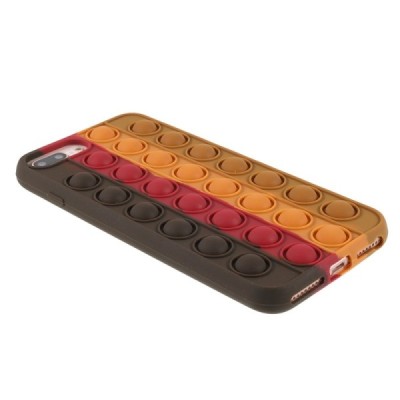 Apple iPhone 6 Plus (6s Plus, 7 Plus, 8 Plus) „Popit“ Bubble minkšto silikono TPU rudas dėklas - nugarėlė | Priedai.lt