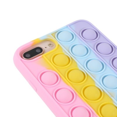 Apple iPhone 6 Plus (6s Plus, 7 Plus, 8 Plus) „Popit“ Bubble rozs mīksta silikona (TPU) apvalks | Vacins.lv