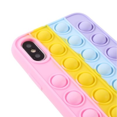Apple iPhone X (iPhone Xs) „Popit“ Bubble rozs mīksta silikona (TPU) apvalks | Vacins.lv