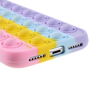 Apple iPhone X (iPhone Xs) „Popit“ Bubble rozs mīksta silikona (TPU) apvalks | Vacins.lv