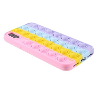 Apple iPhone X (iPhone Xs) „Popit“ Bubble rozs mīksta silikona (TPU) apvalks | Vacins.lv